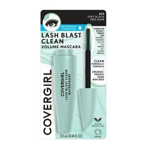 Covergirl‎ Lash Blast Clean WATERPROOF Volume Mascara 825 VERY BLACK 0.44 FL OZ